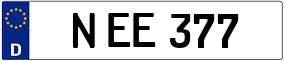 Trailer License Plate